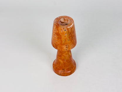 Frustum Capped Candle Stand  - Red Polish