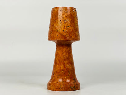 Frustum Capped Candle Stand  - Red Polish
