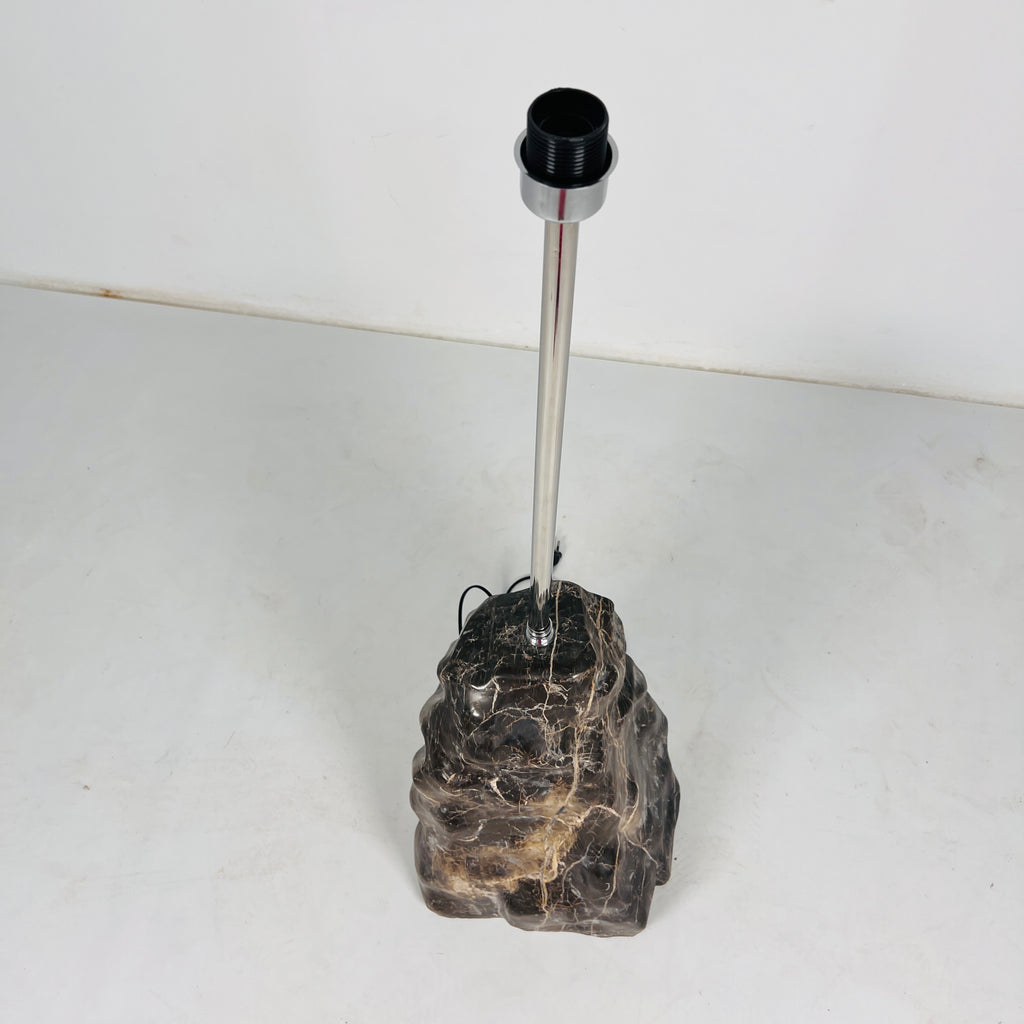 Lumin Brown Stone Floor Lamp