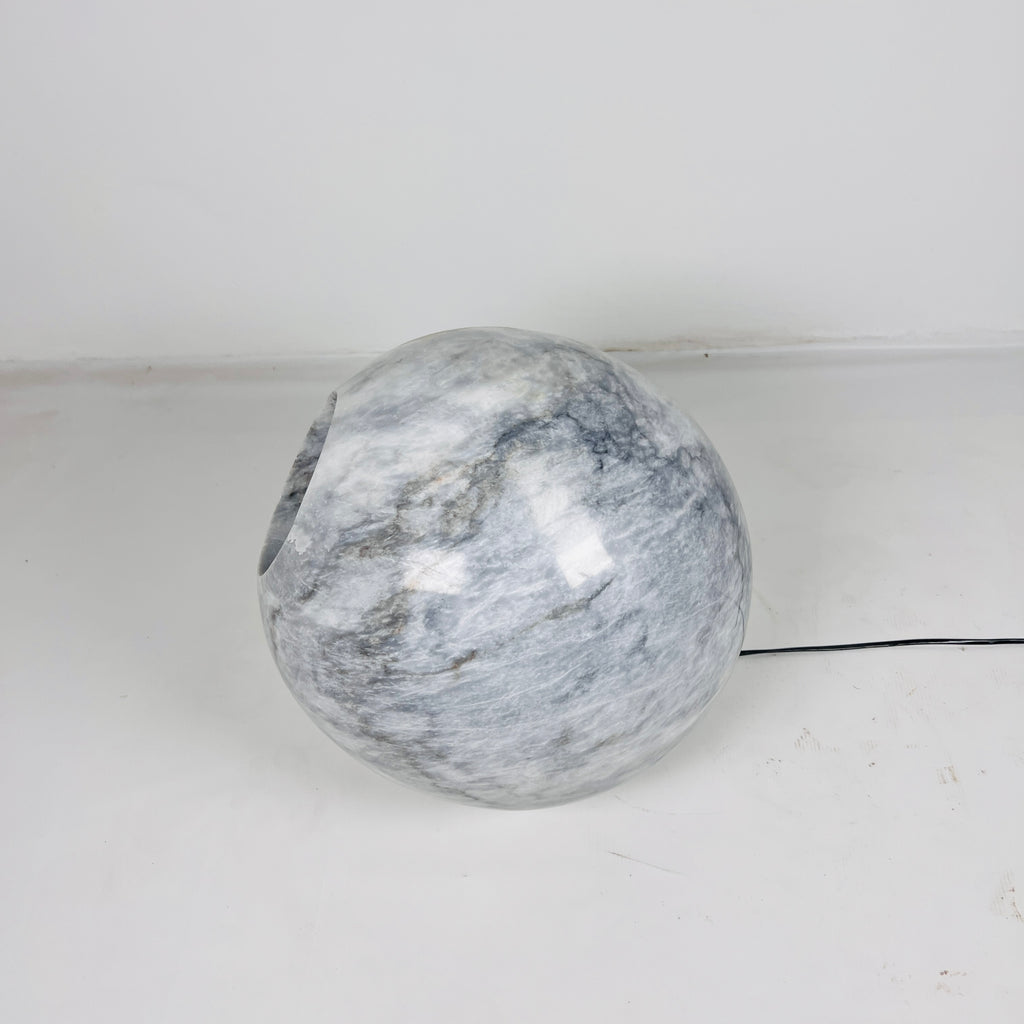 Spherical Grey Table Lamp