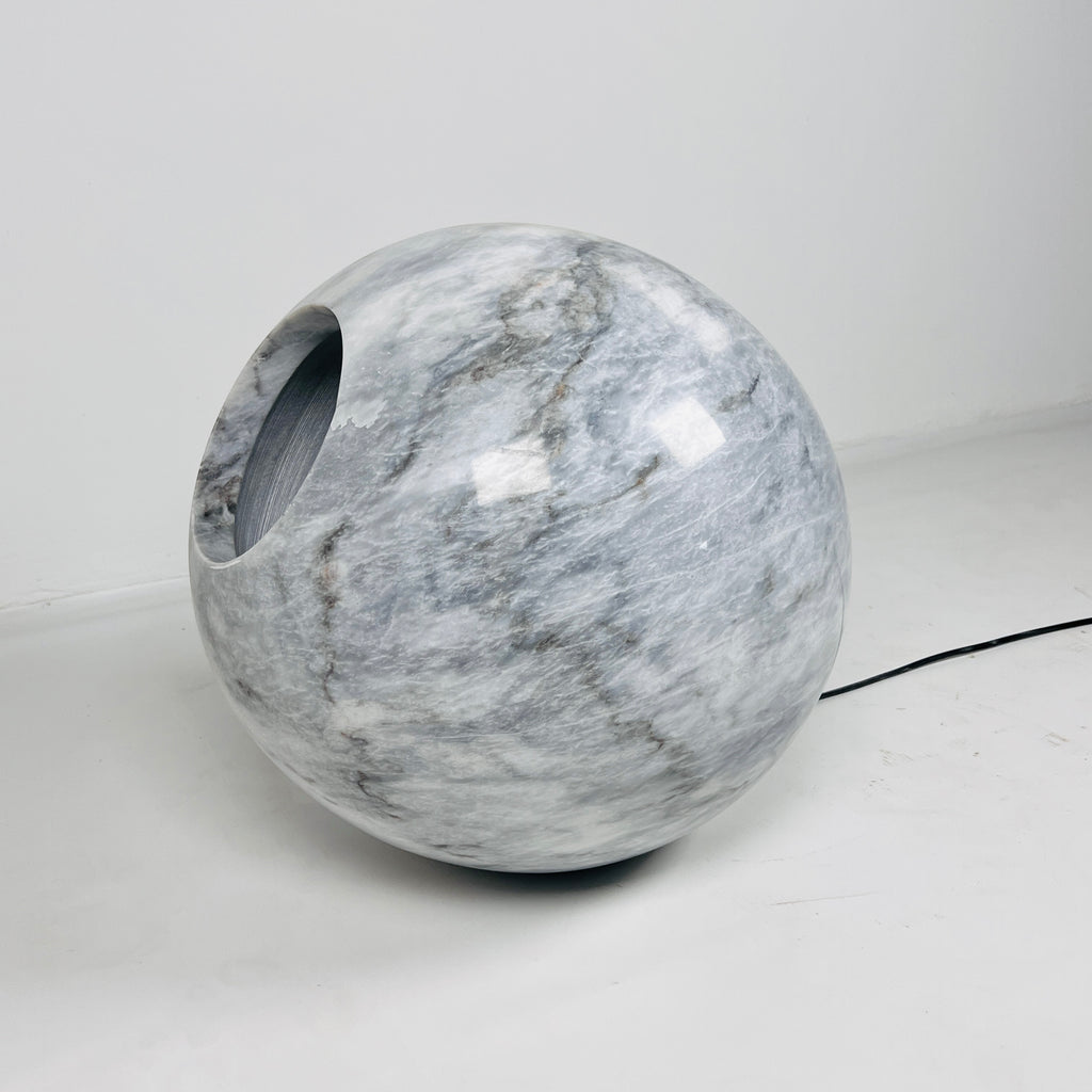 Spherical Grey Table Lamp