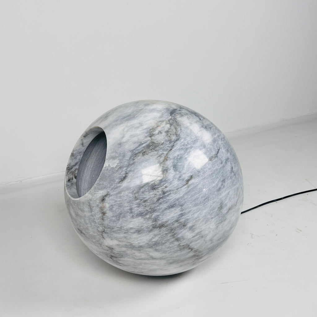 Spherical Grey Table Lamp