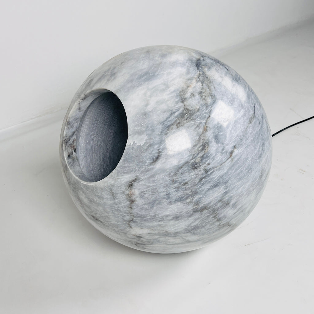 Spherical Grey Table Lamp