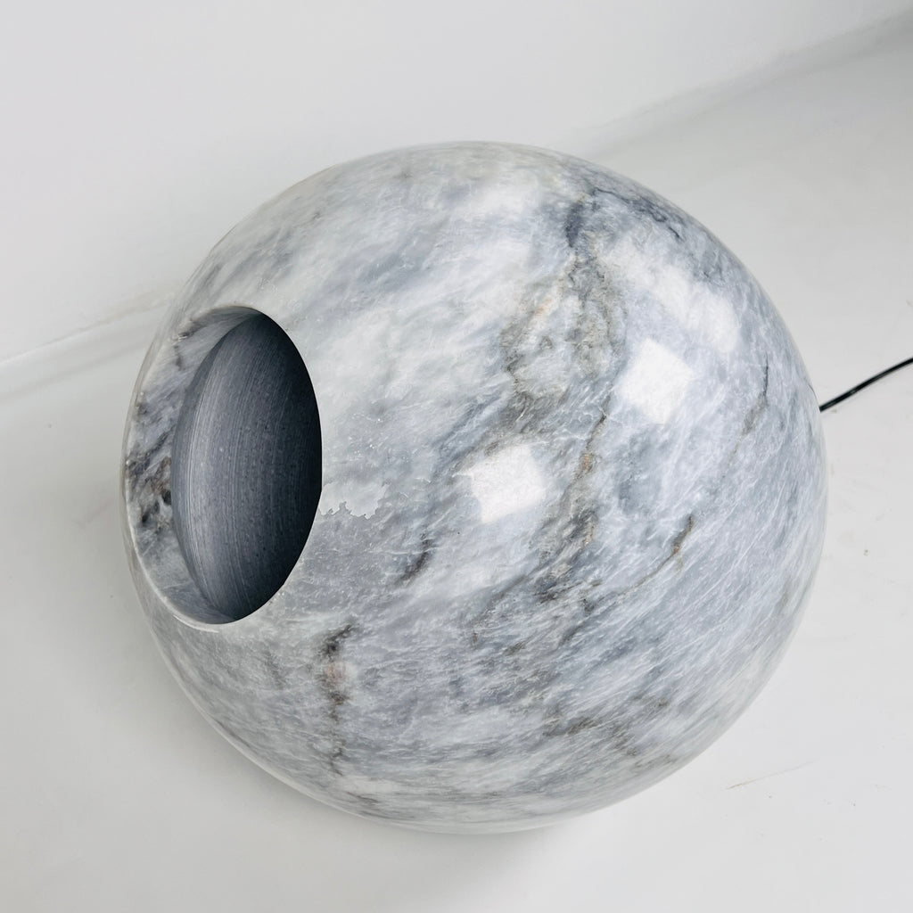 Spherical Grey Table Lamp