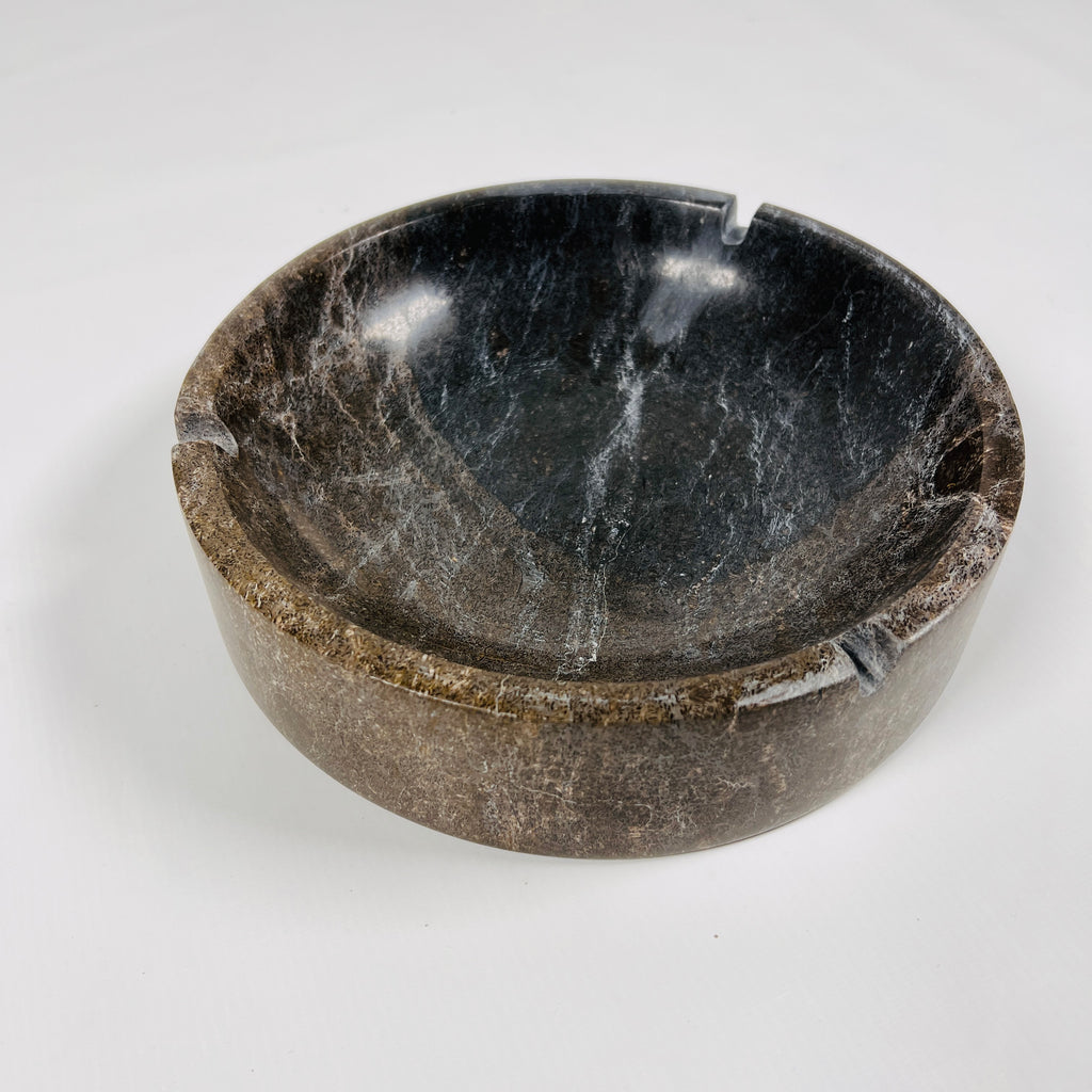 Brown Marble Ashtray