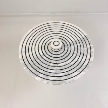 Marble Dessert Stand - Pinstriped