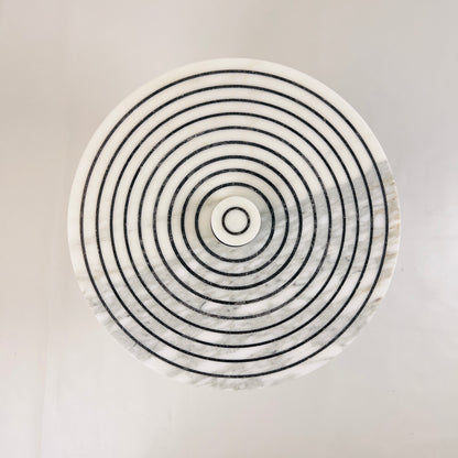 Marble Dessert Stand - Pinstriped