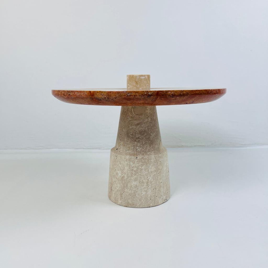 Red Top Marble Dessert Stand