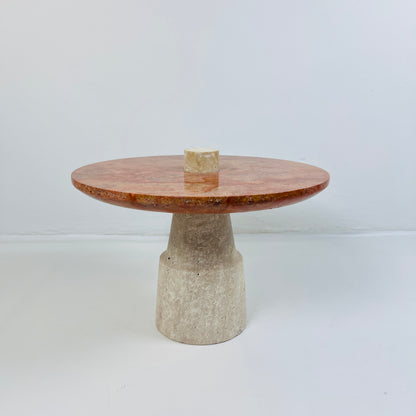 Designer Dessert Stand - Travertine
