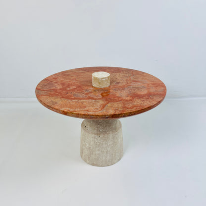Designer Dessert Stand - Travertine