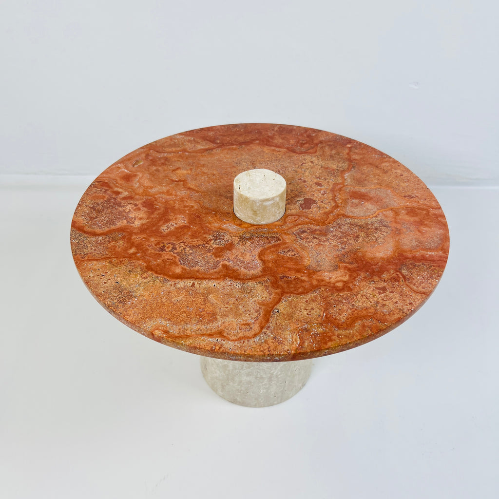 Red Top Marble Dessert Stand