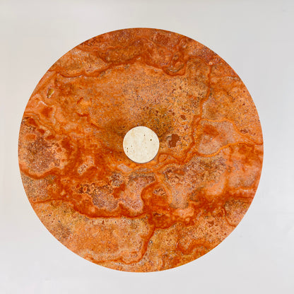 Designer Dessert Stand - Travertine