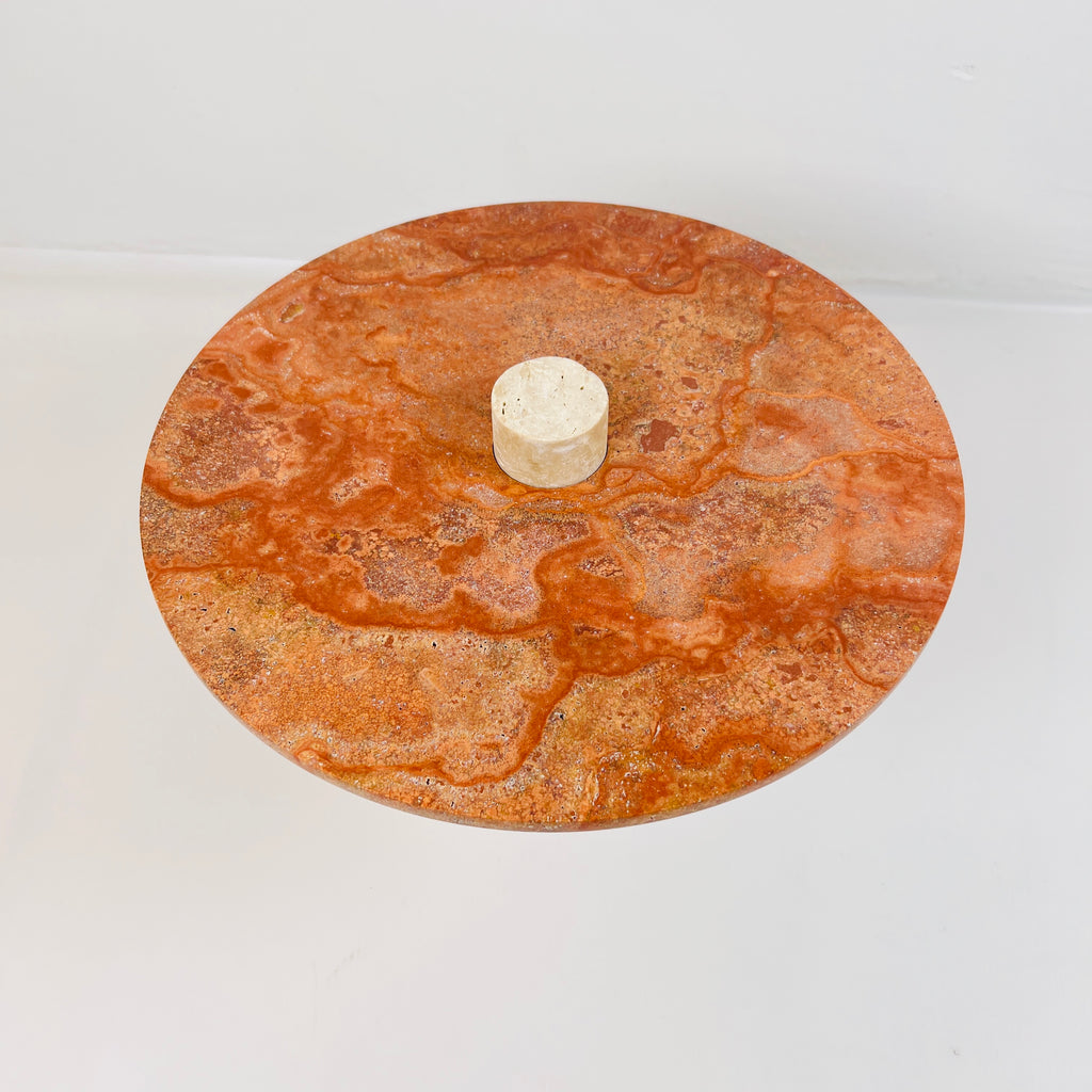 Red Top Marble Dessert Stand