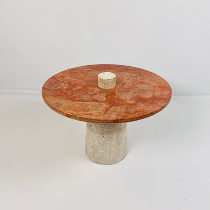 Designer Dessert Stand - Travertine