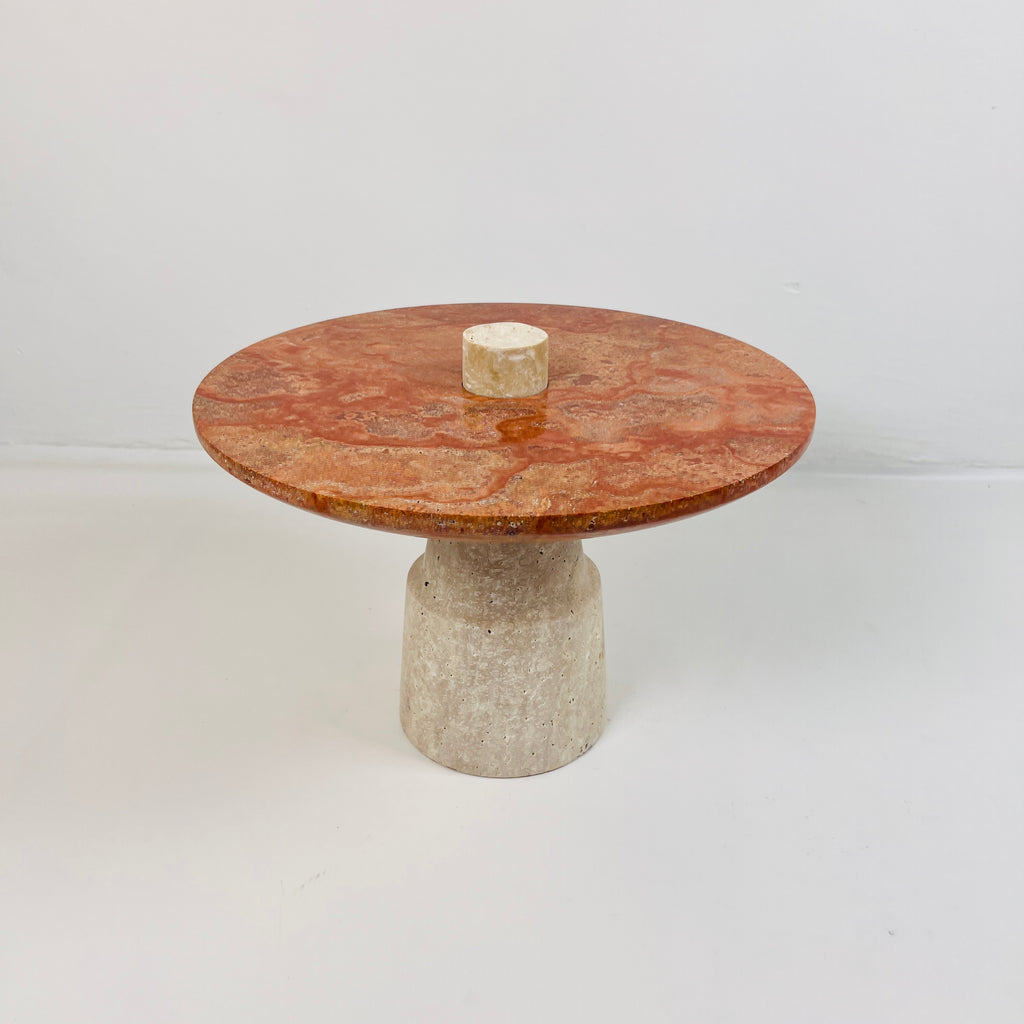 Red Top Marble Dessert Stand