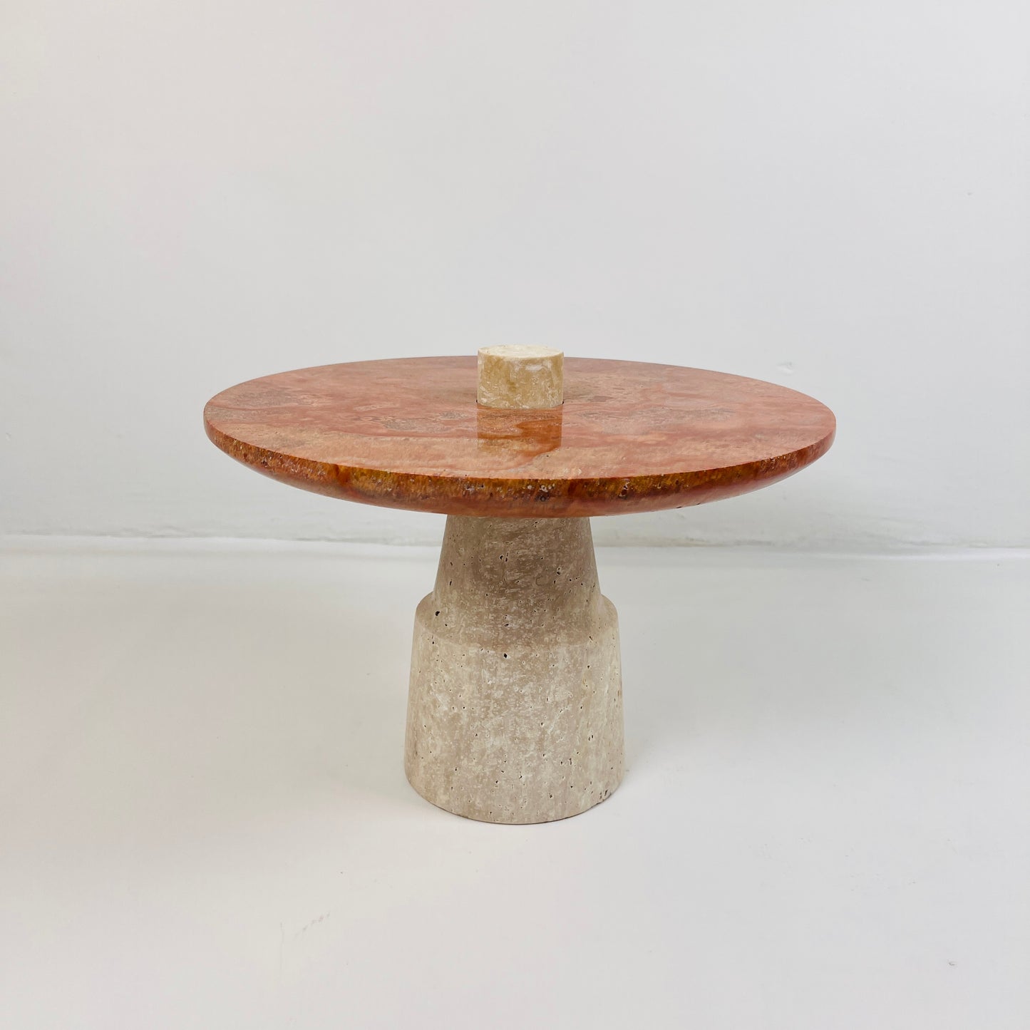 Designer Dessert Stand - Travertine