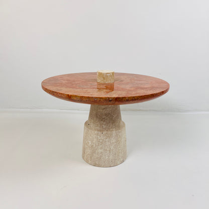 Designer Dessert Stand - Travertine
