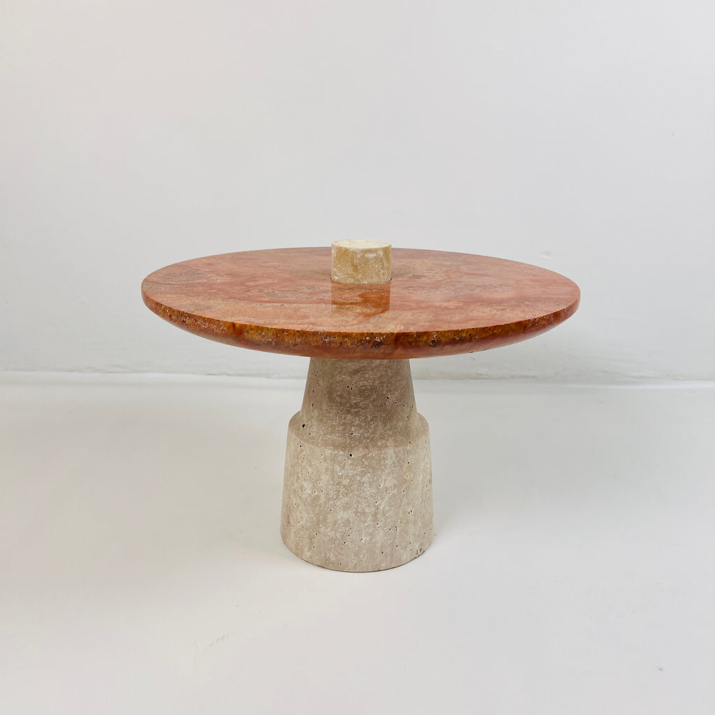 Red Top Marble Dessert Stand