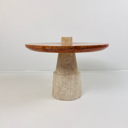 Designer Dessert Stand - Travertine