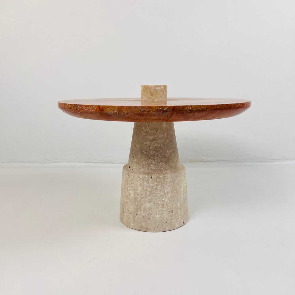 Red Top Marble Dessert Stand