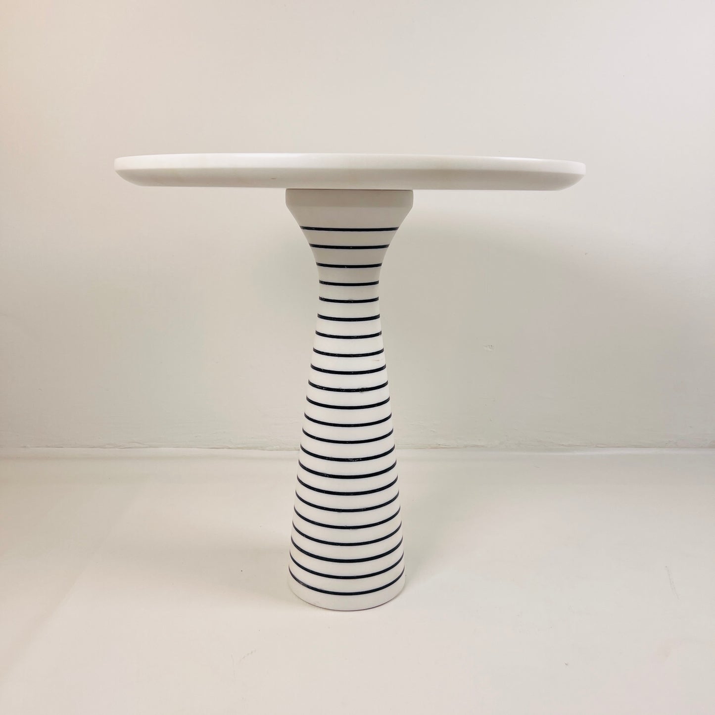 Pinstriped Side Table