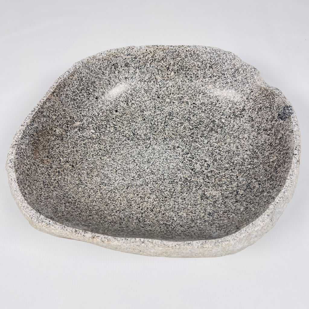 Grey Speckled Riverstone Bowl