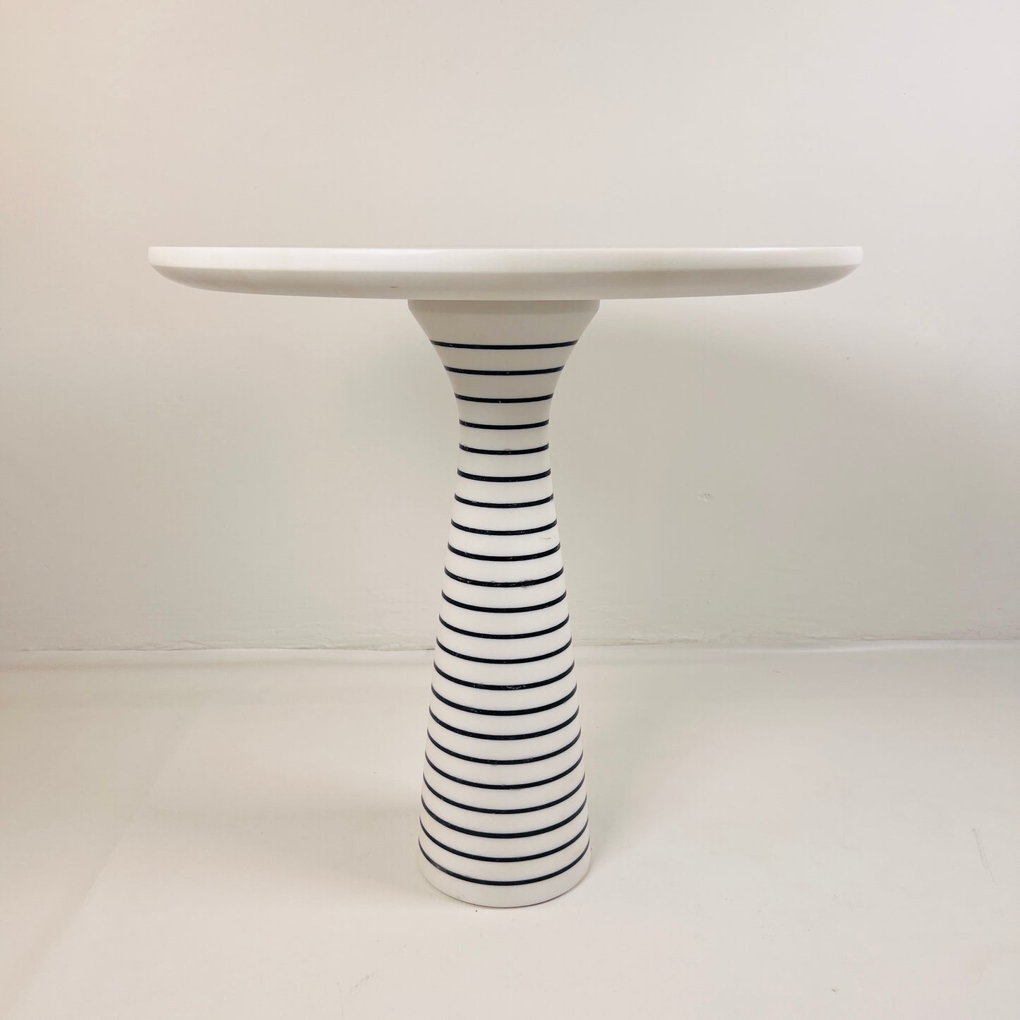 Pinstriped Side Table