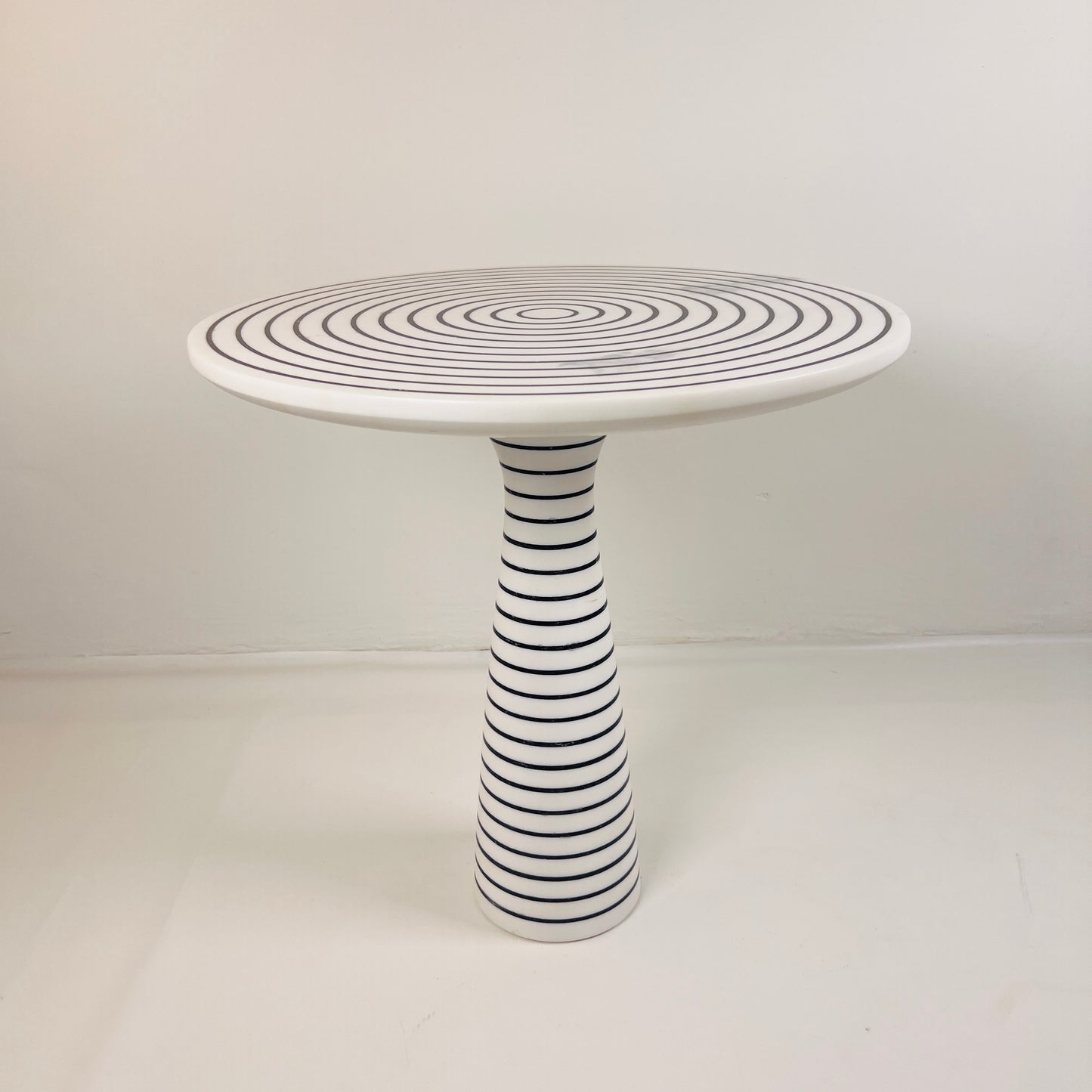 Pinstriped Side Table