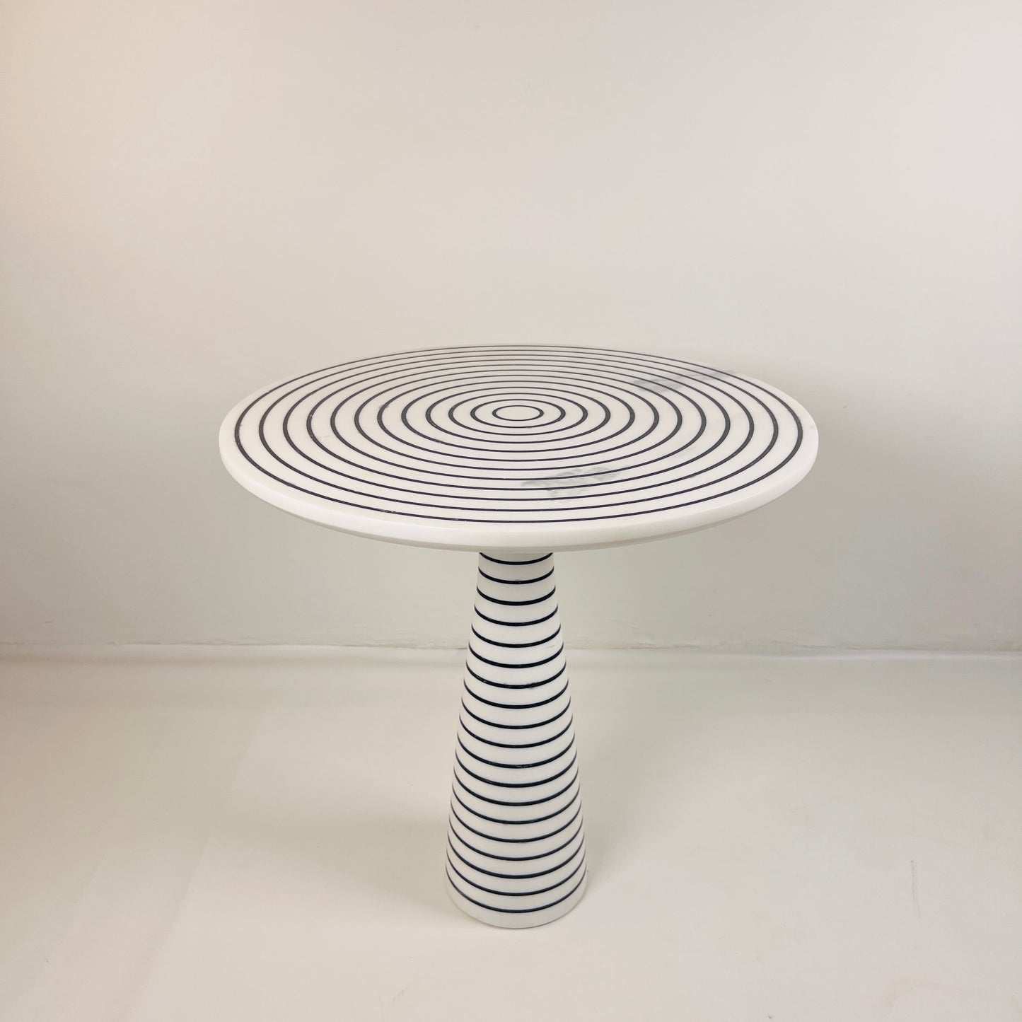 Pinstriped Side Table