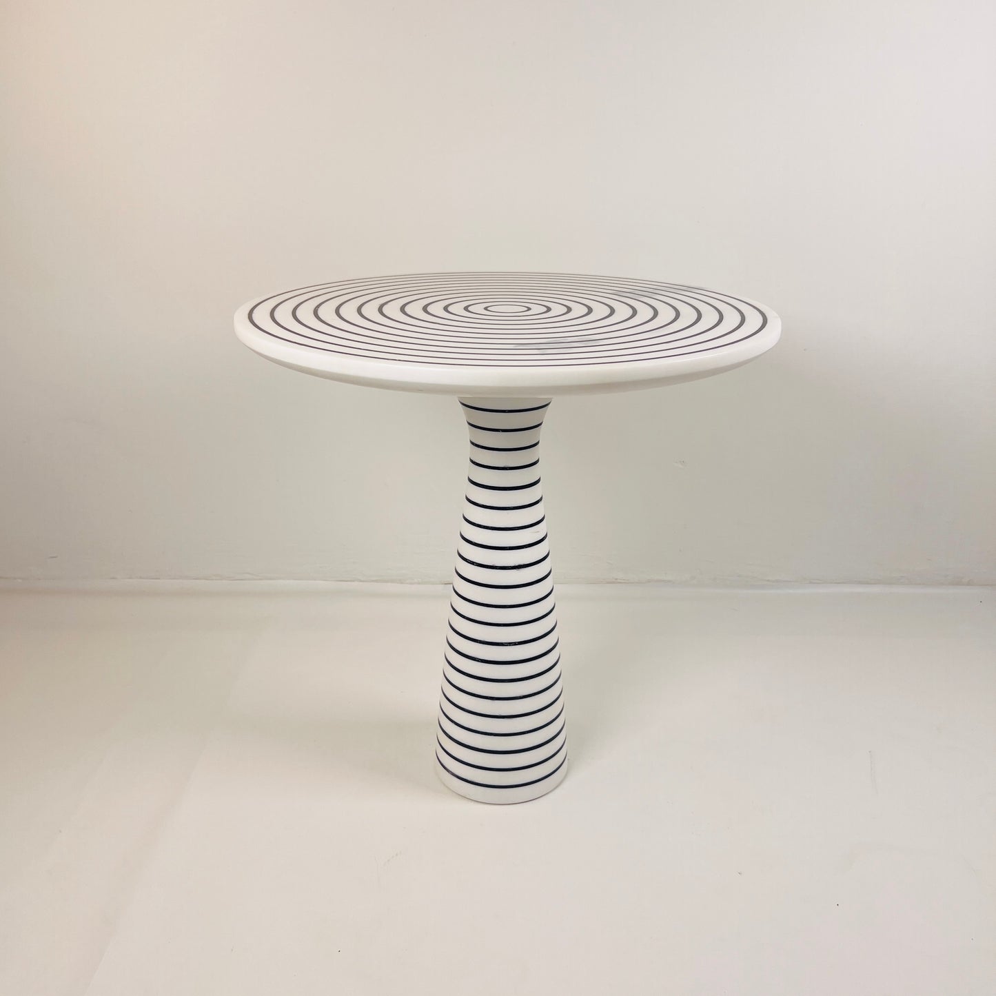 Pinstriped Side Table
