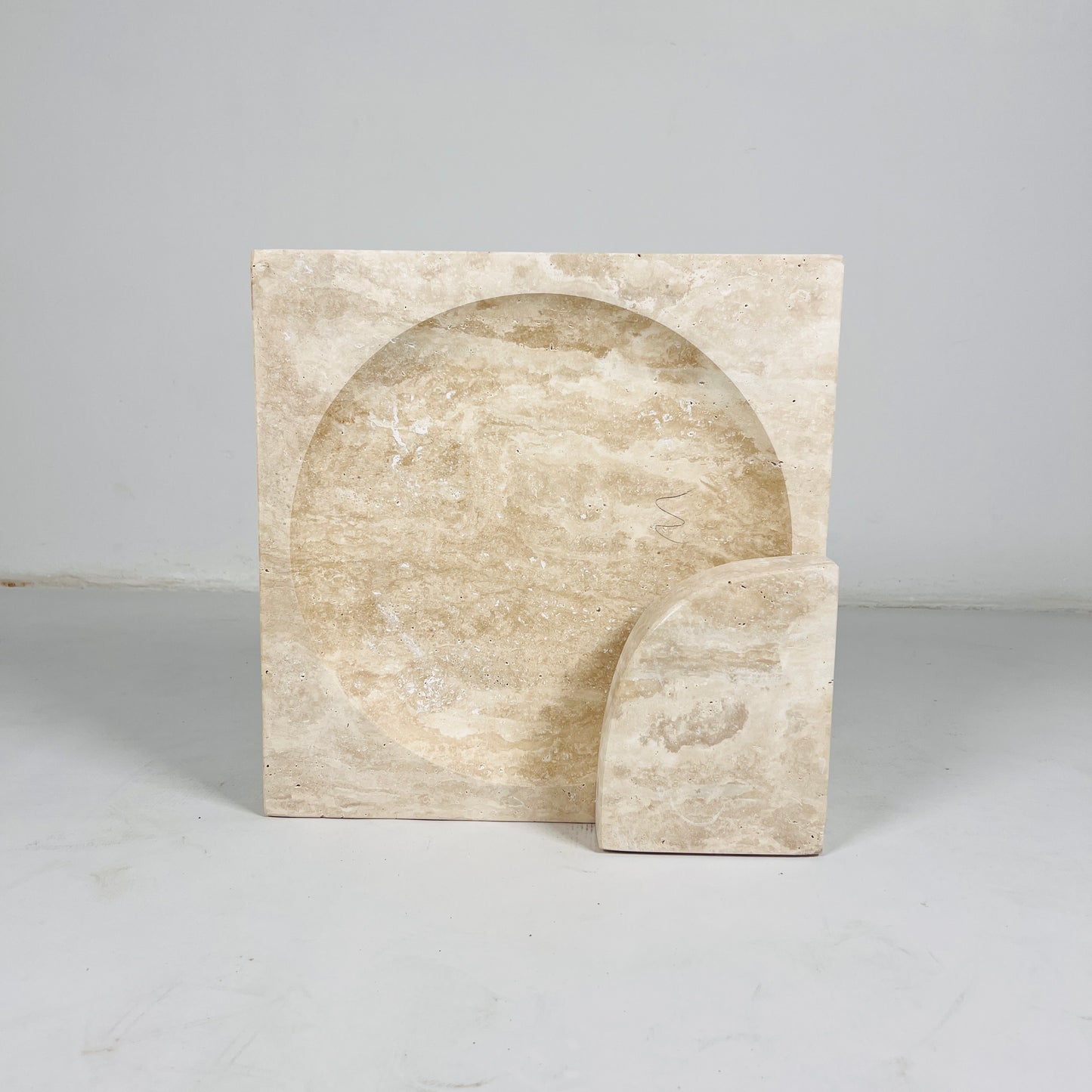 Eclipse Table Lamp - Travertine