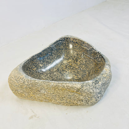 Golden Brushed Sink - River Stone