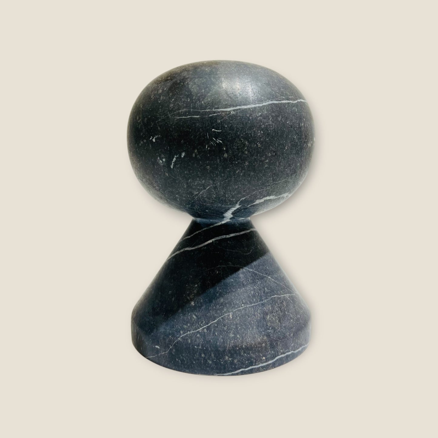Knob Candle Stand - Black