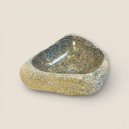 Golden Brushed Sink - River Stone