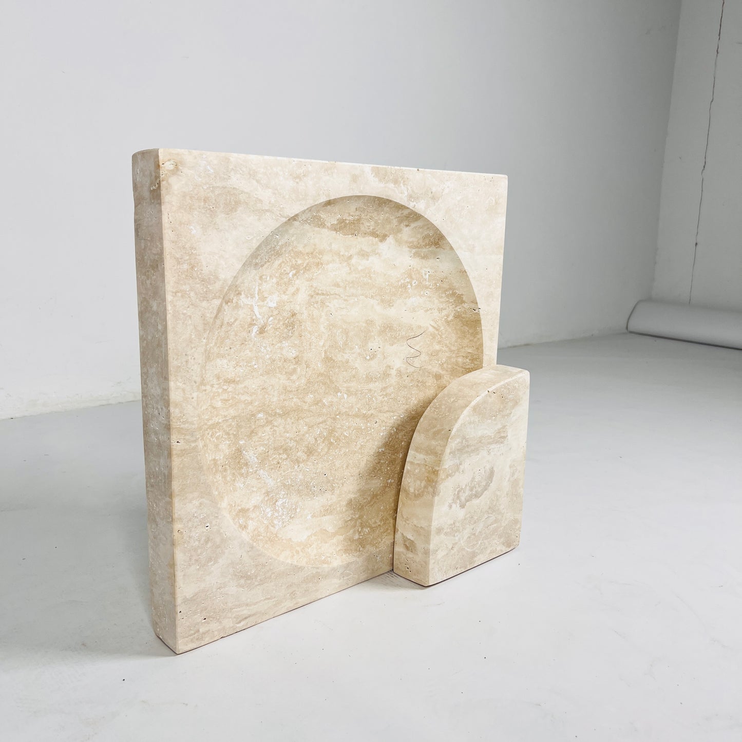 Eclipse Table Lamp - Travertine