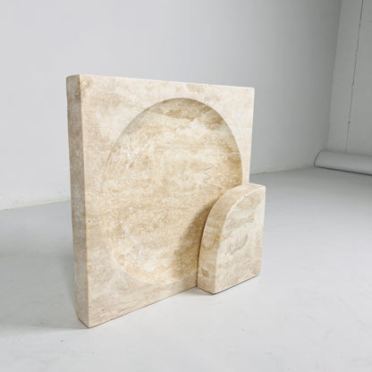 Eclipse Table Lamp - Travertine