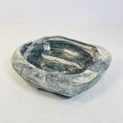 Velour Wave Sink -  River Stone
