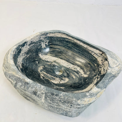 Velour Wave Sink -  River Stone