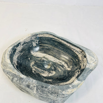 Velour Wave Sink -  River Stone