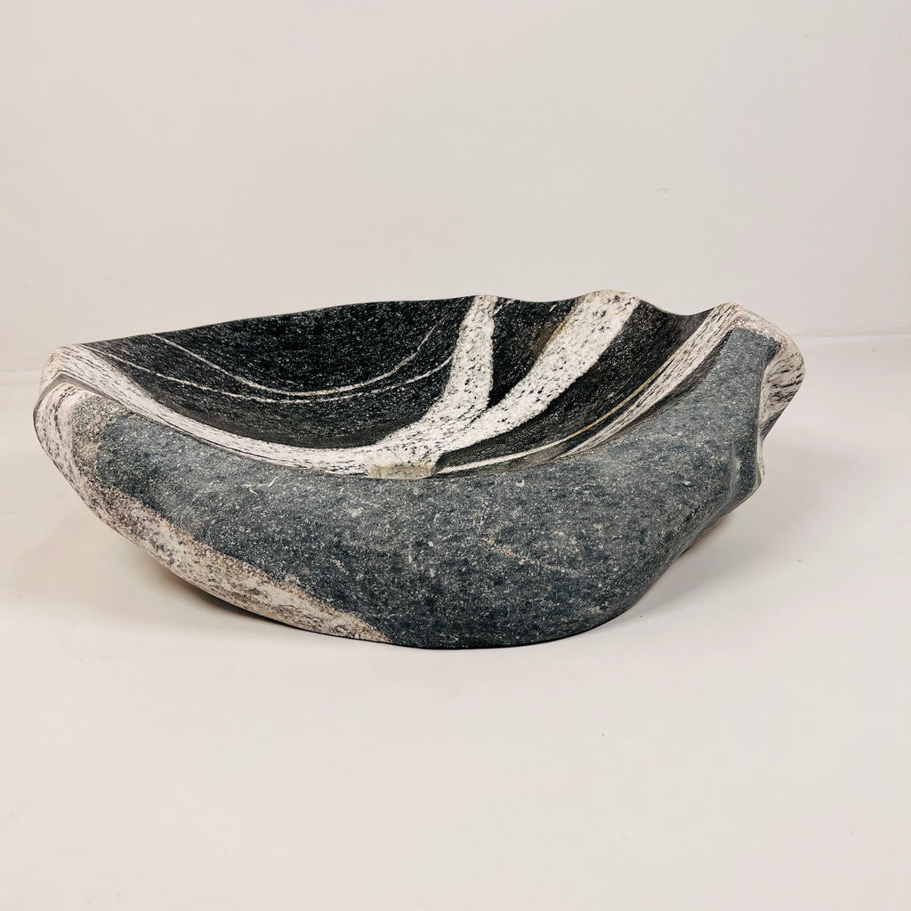 Zebra Striped River Stone Sink