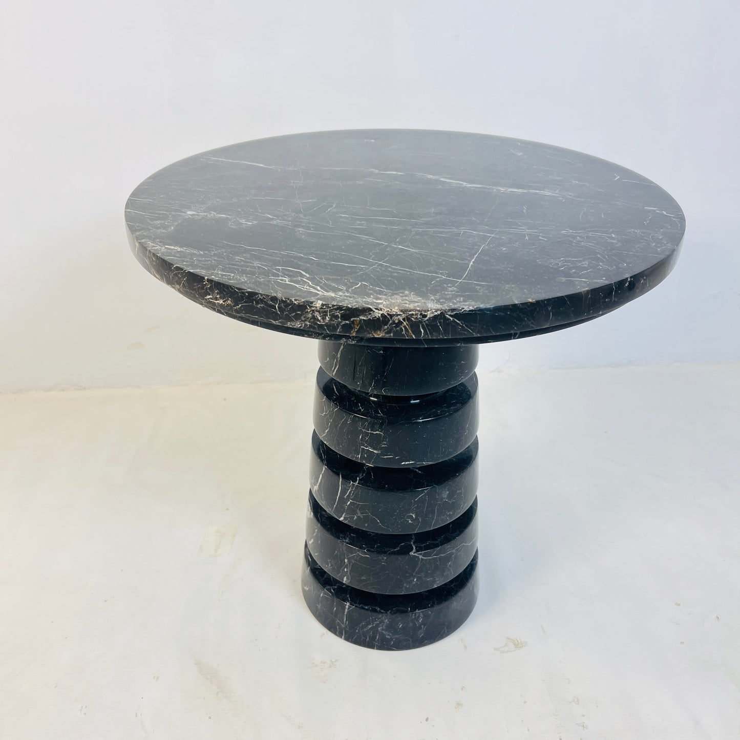 Noir Marble Table - Black & Blue