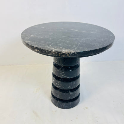 Noir Marble Table - Black & Blue