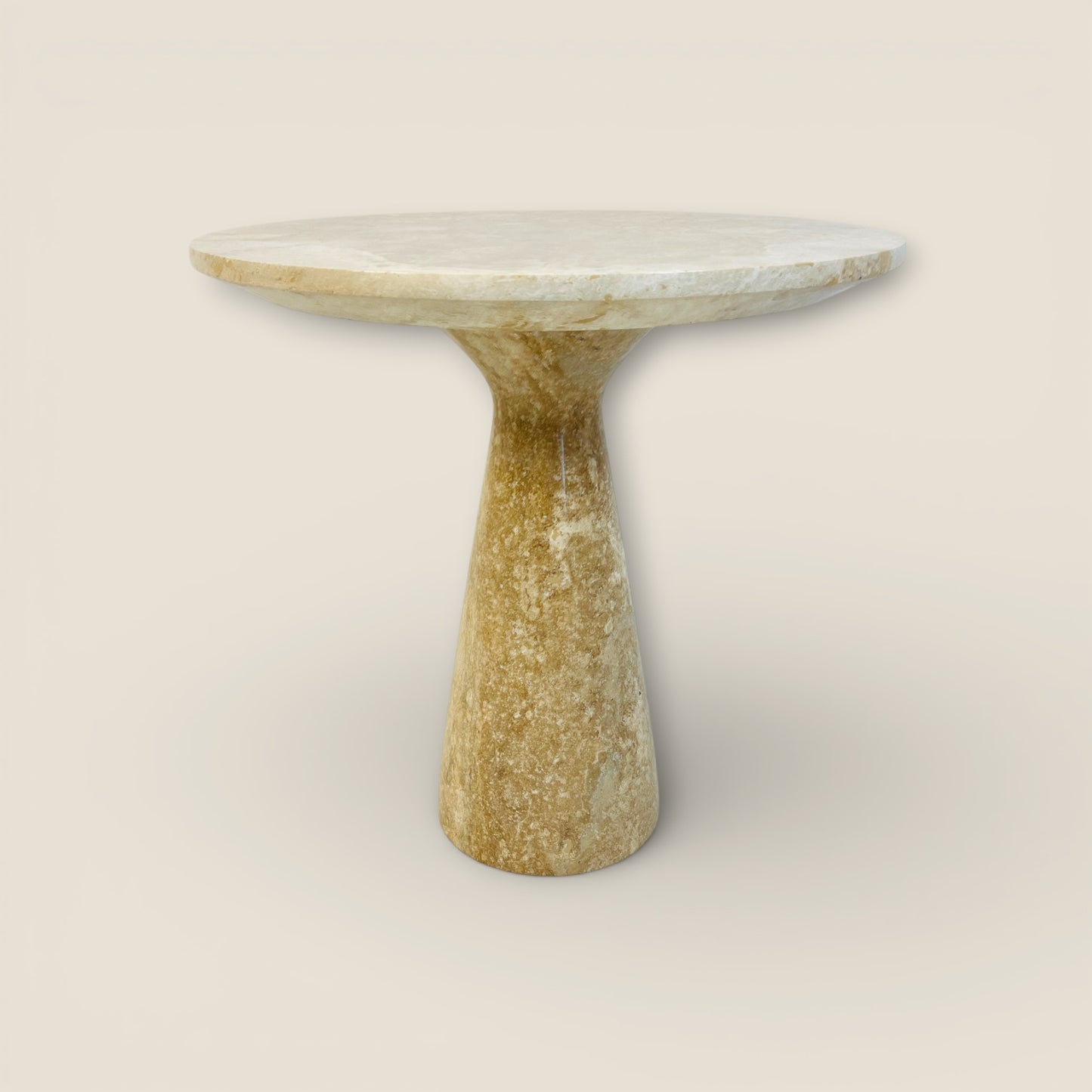Axis Side Table - Travertine