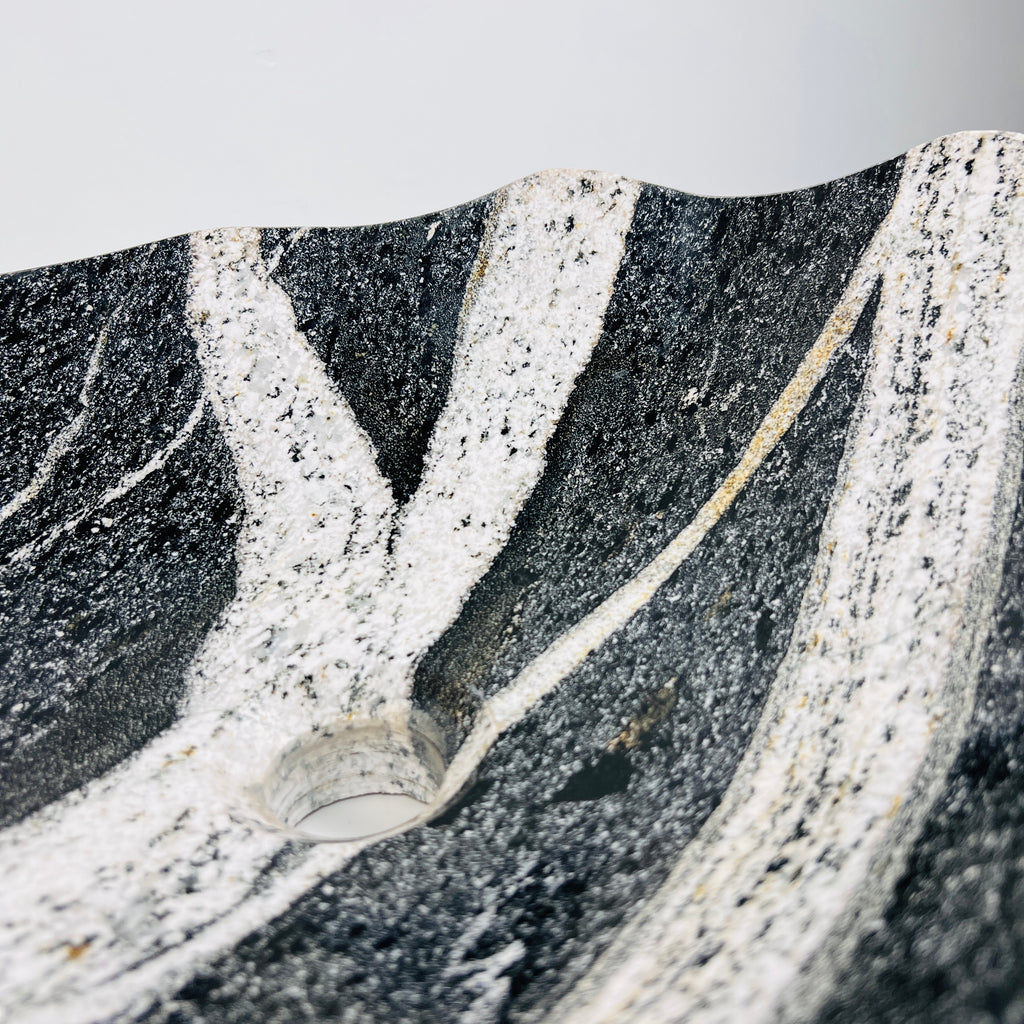 Zebra Striped River Stone Sink