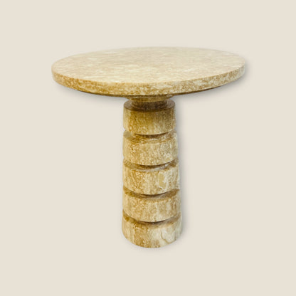 Noir Marble Table - Travertine