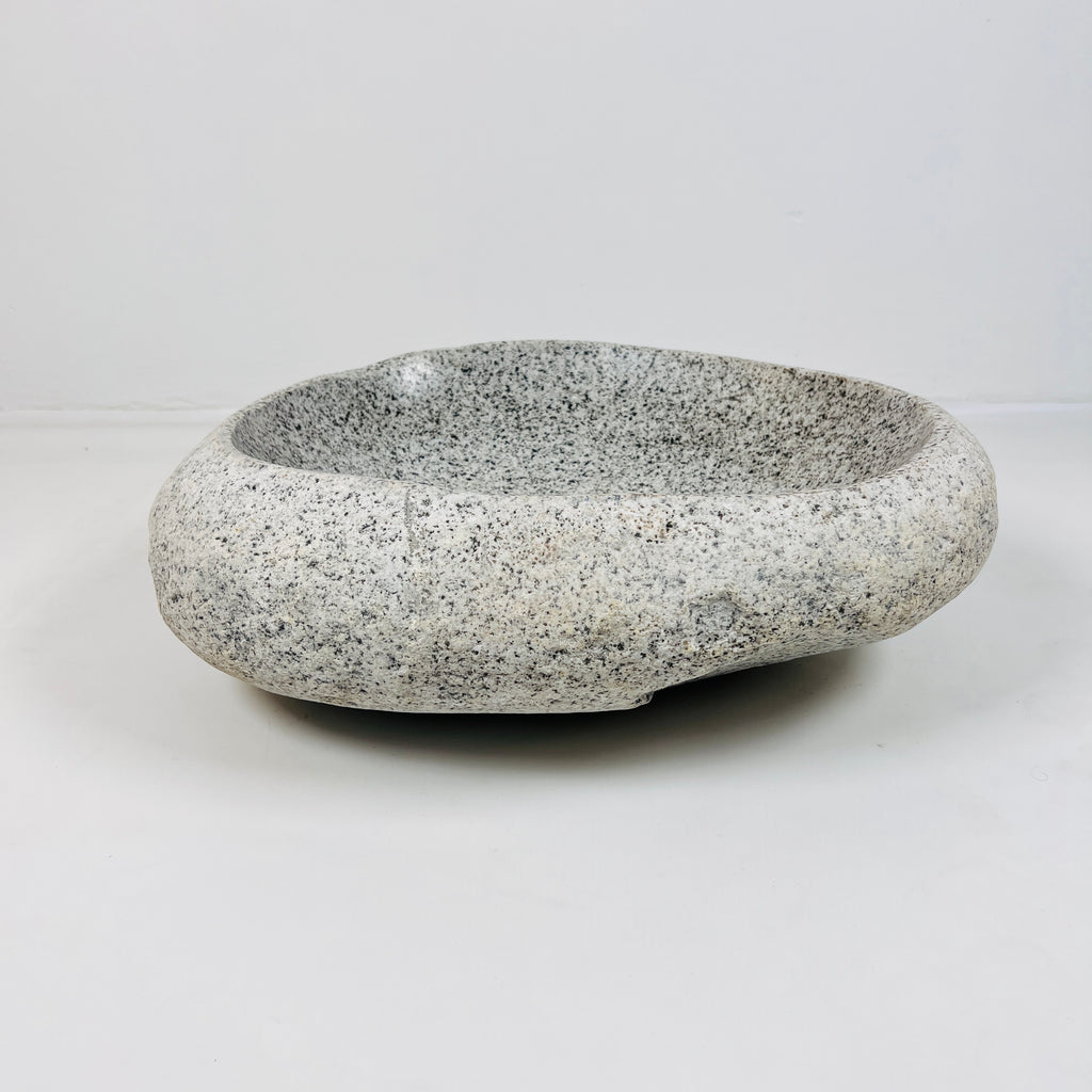 Off white Speckled River Stone Sink