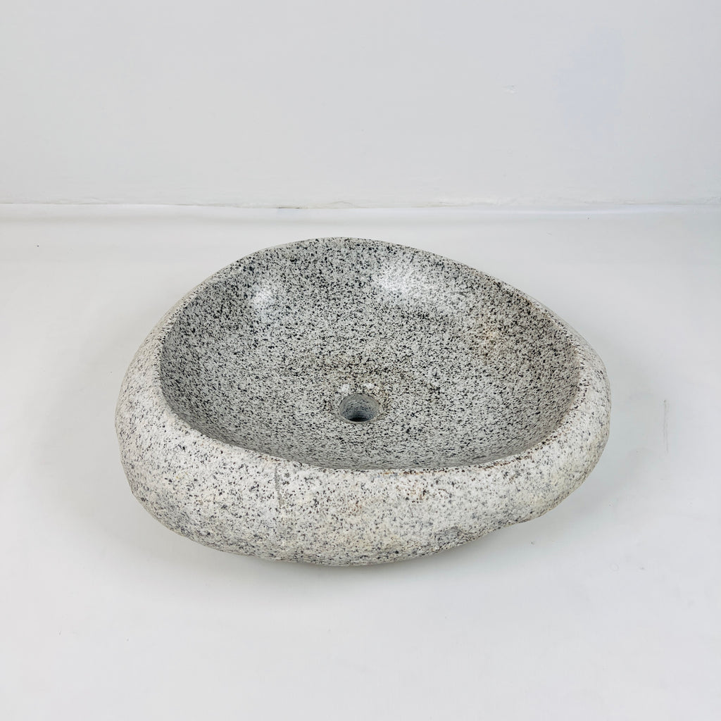 Off white Speckled River Stone Sink