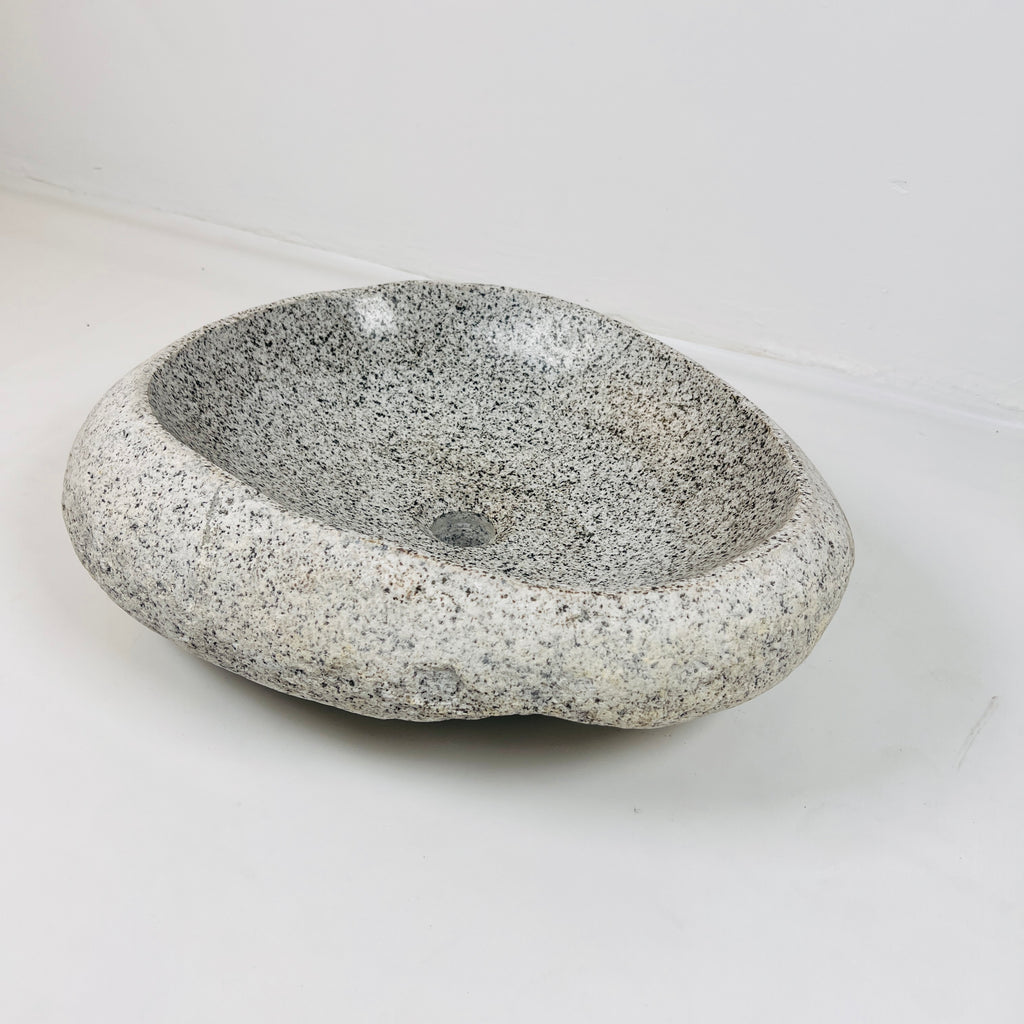 Off white Speckled River Stone Sink