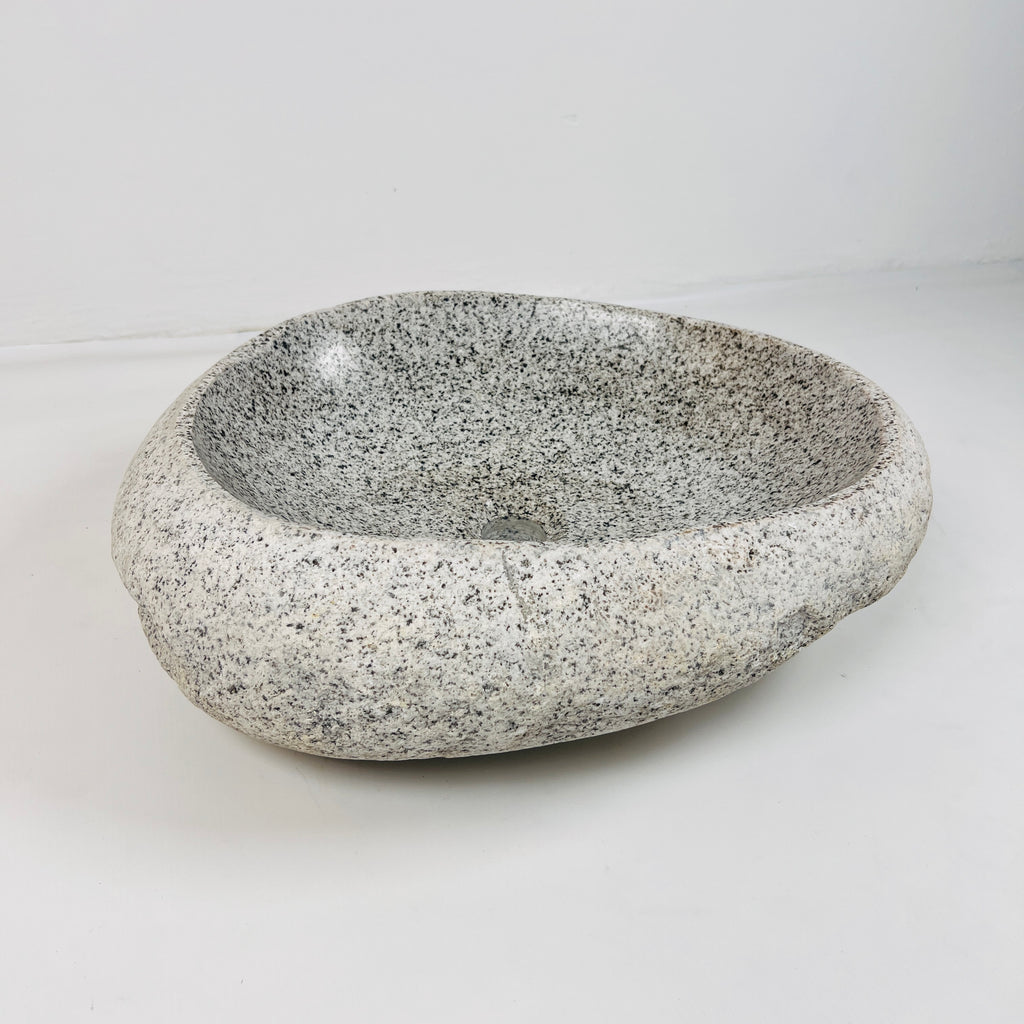 Off white Speckled River Stone Sink