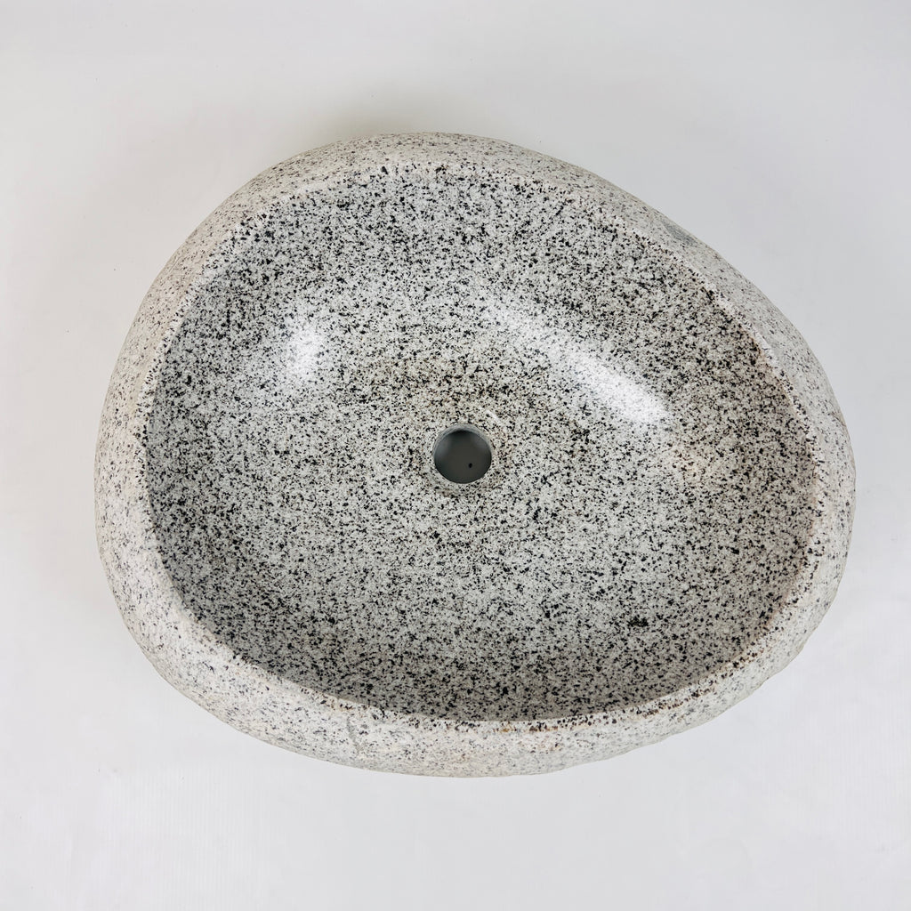 Off white Speckled River Stone Sink